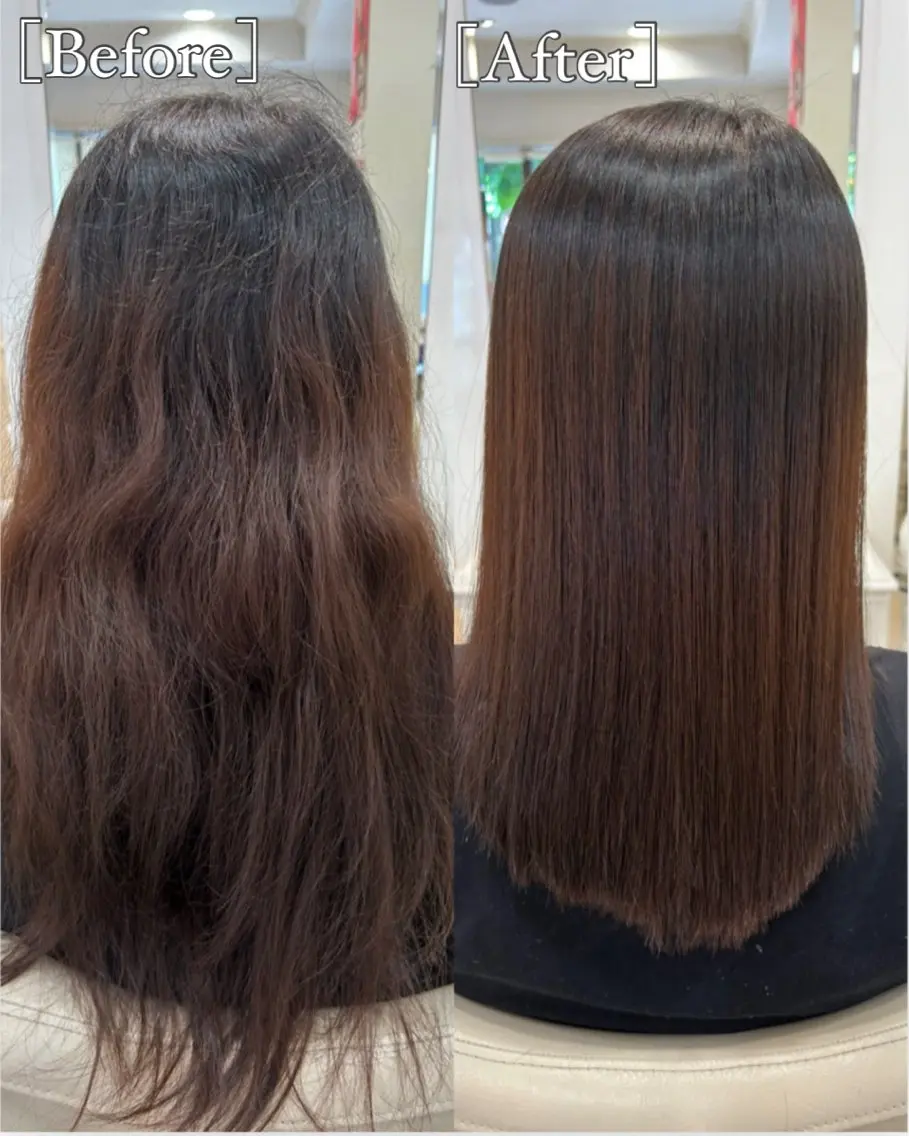 セミロング 縮毛矯正 カット 縮毛矯正 トリートメント 高橋 佑のヘアスタイル