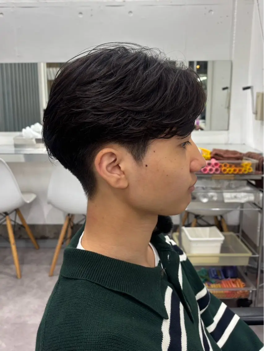 パーマ メンズ 福田 季春のヘアスタイル