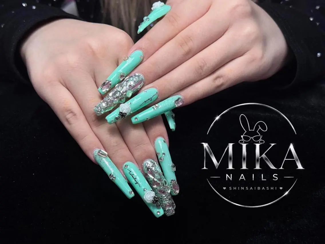 ネイル ガーリー 韓国ネイル シンプルネイル ハンドネイル ハンドケア ちみ_Mika Nails 心斎橋のネイルデザイン