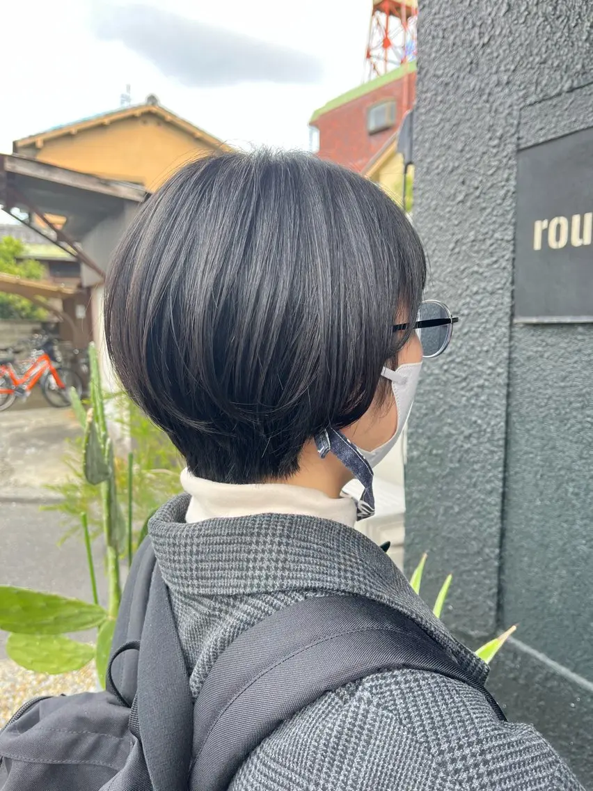 ショート ショートヘア 小川 りえのヘアスタイル