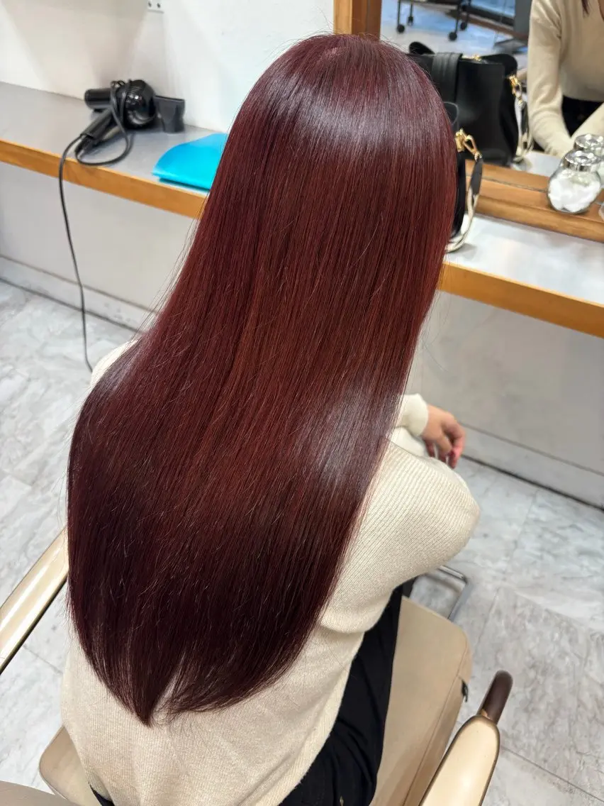 ロング カラー パーマ ヘアカラー トリートメント 似合わせ×店長 🍋Raimu🍋のヘアスタイル