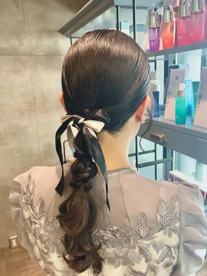 ロング ヘアアレンジ ヘアセット yui 🎀 Men's 特化のヘアスタイル