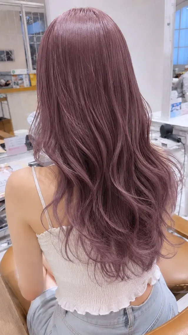 ロング ヘアカラー カラーモデル募集中 🎀🩵のあのヘアスタイル