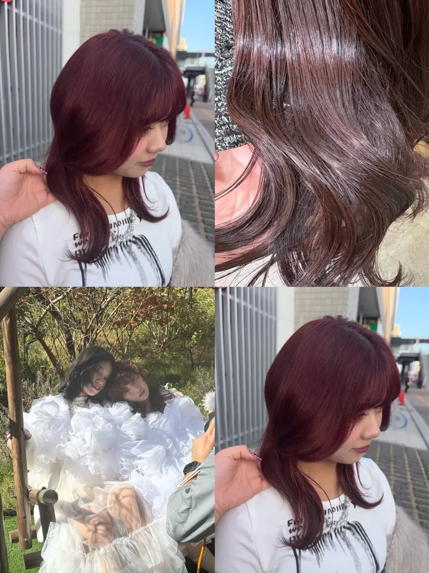ロング カラー ヘアカラー トリートメント 佐伯 美麗のヘアスタイル