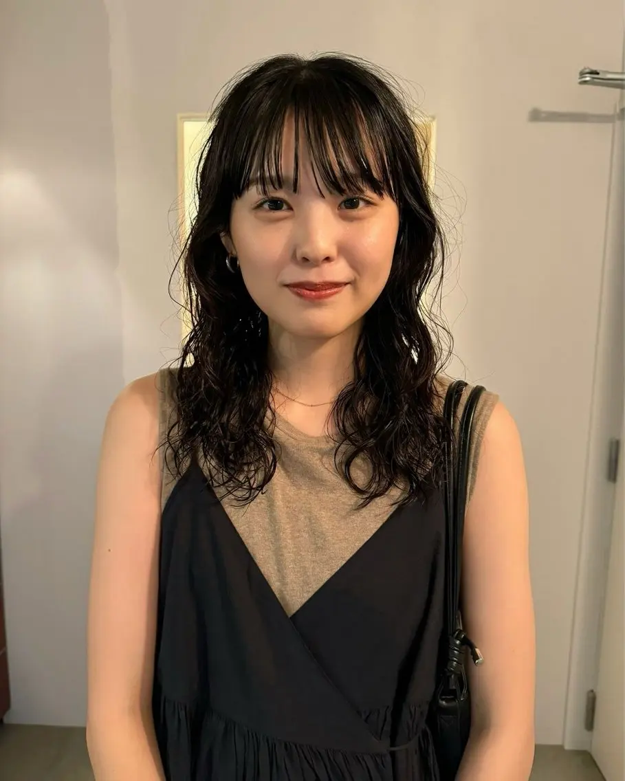セミロング セミロングパーマ 宇野愛華∕ パーマスタイルのヘアスタイル