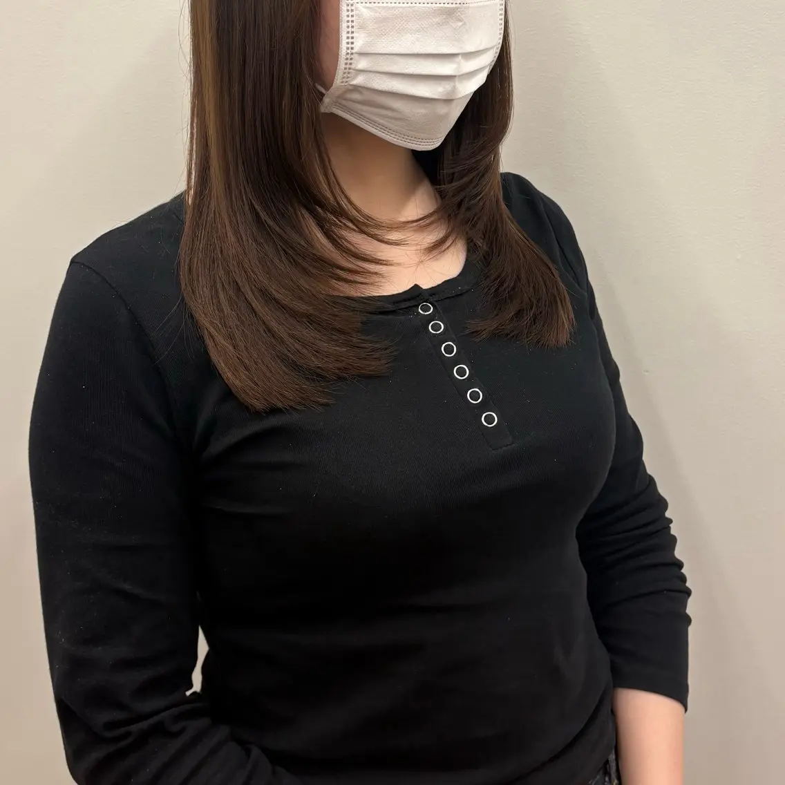 セミロング レイヤーカット カット 古川 咲衣のヘアスタイル