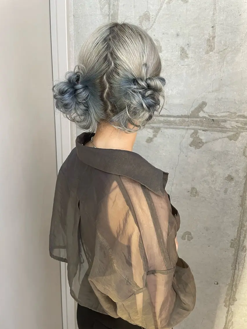 カラー ヘアアレンジ ハイトーンカラー カット ヘアカラー ブリーチ/ベージュ 💕/momoaのヘアスタイル