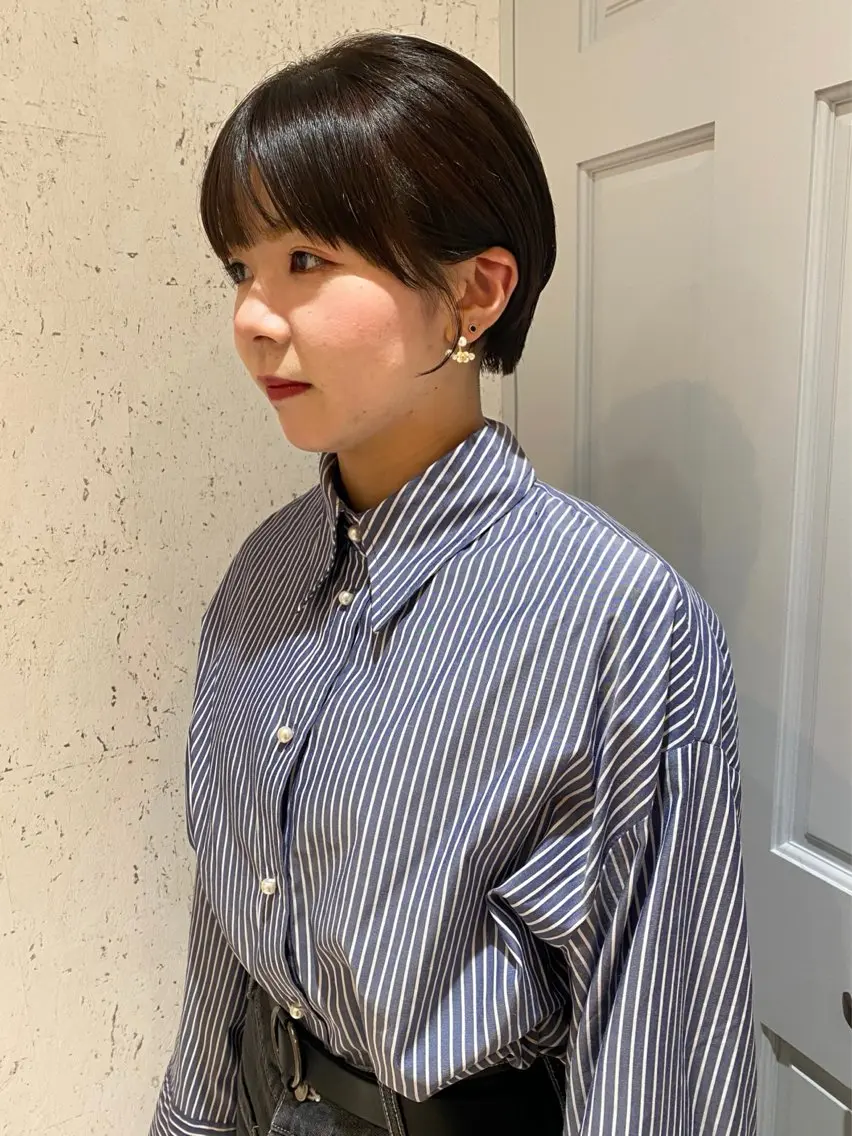 ショート カラー パーマ カット ヘアカラー 縮毛矯正 トリートメント mai / linoah˚✧のヘアスタイル