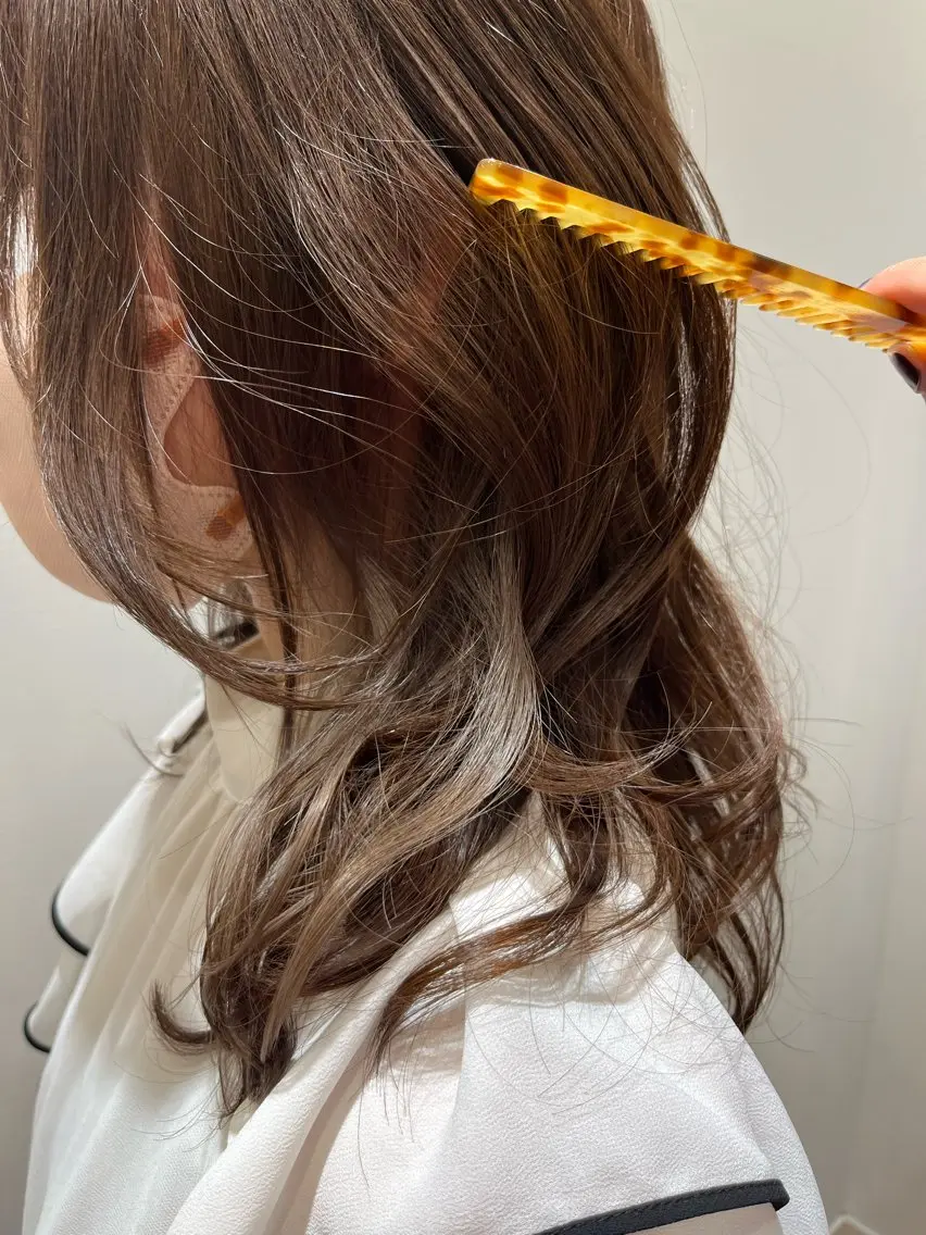 セミロング カラー 門崎未依/レイヤー/ メンズカット🪿🌼のヘアスタイル