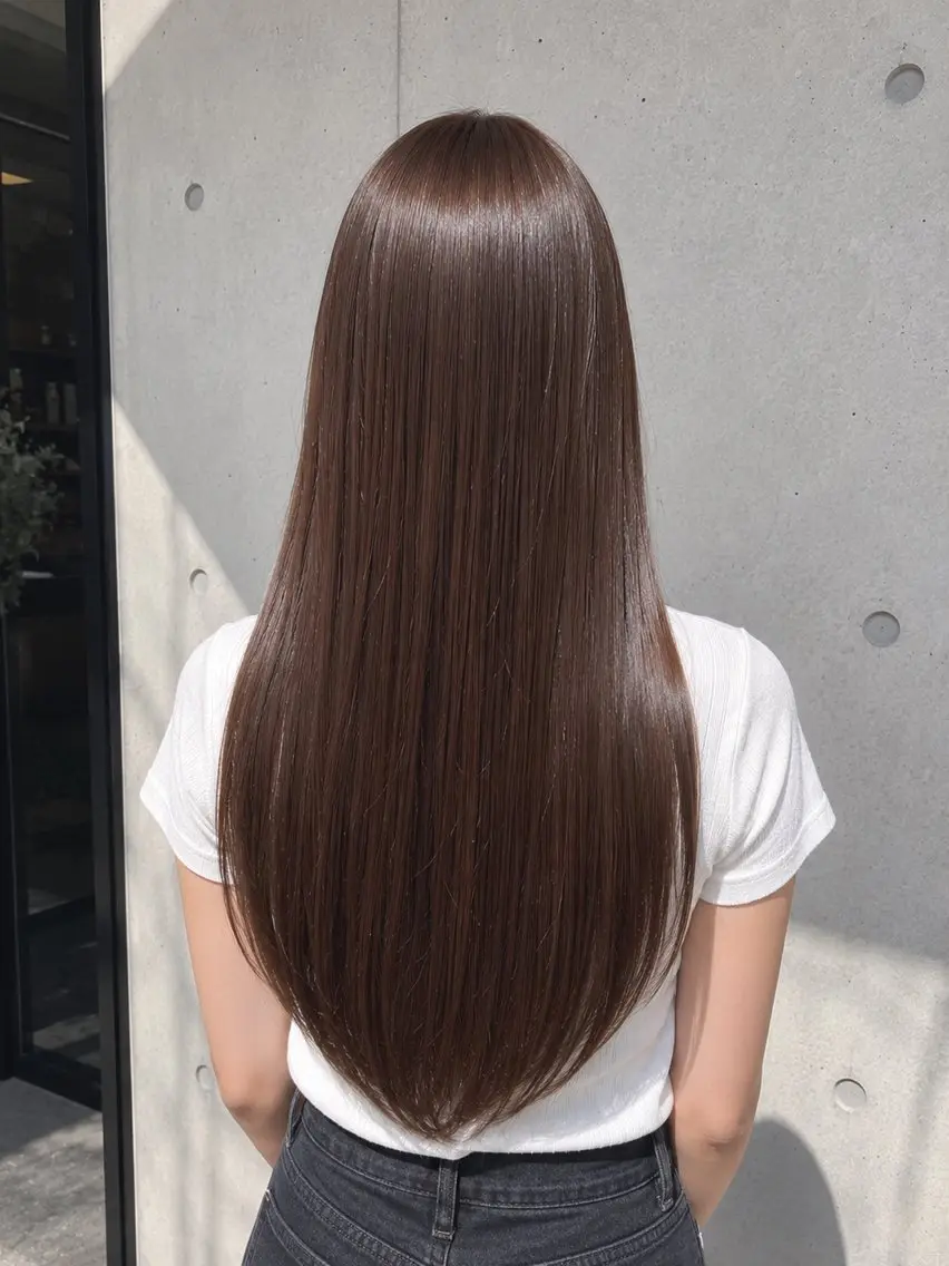 ロング 縮毛矯正 髪質改善🌟縮毛矯正 えれな💎のヘアスタイル