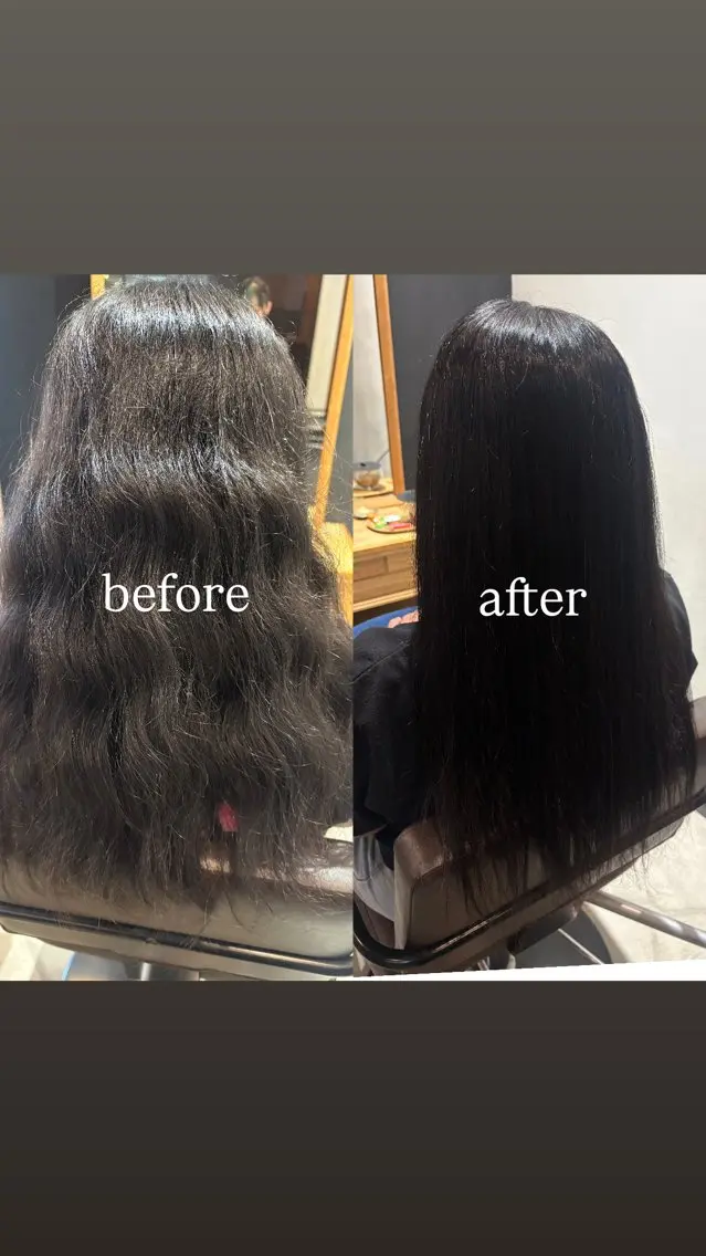 ロング 縮毛矯正 elk まな🐈⬛🎀のヘアスタイル