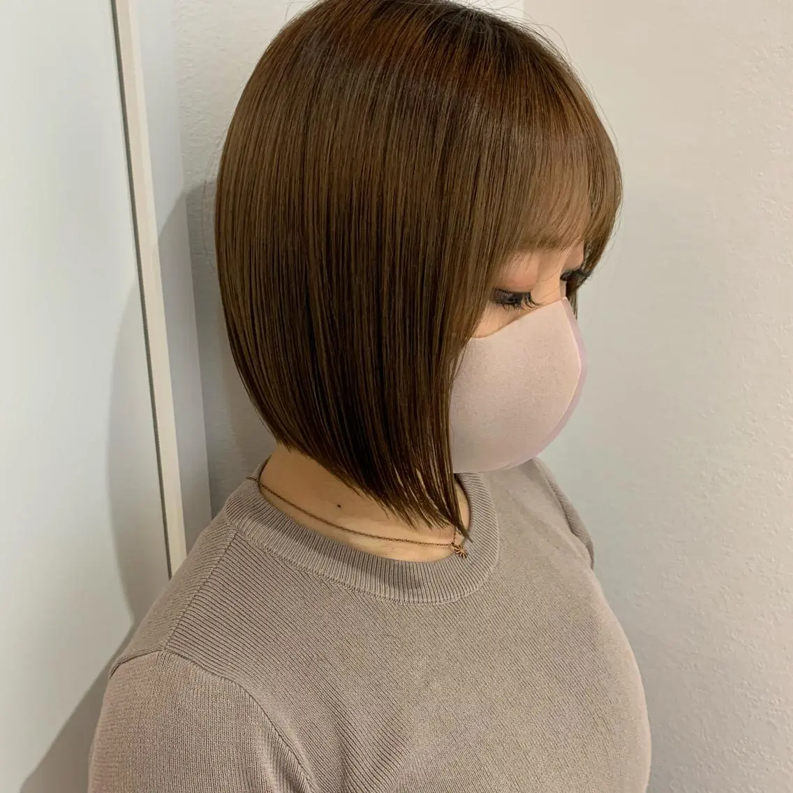 ミディアム カラー i'll 未空のヘアスタイル