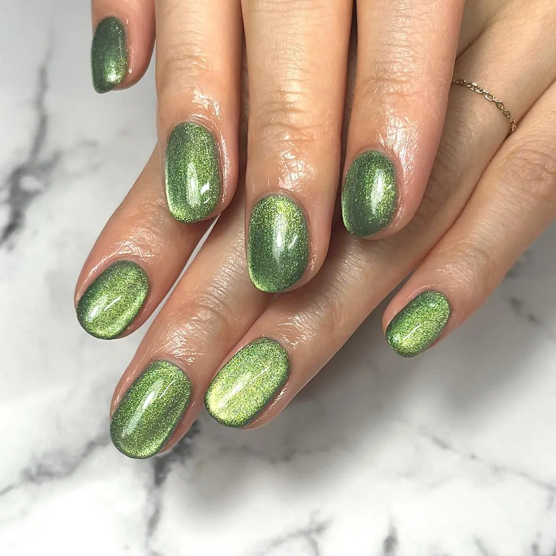 ネイル アートネイル ジェルネイル グリーン 韓国ネイル マグネットネイル ハンドネイル NAIL NOWのネイルデザイン