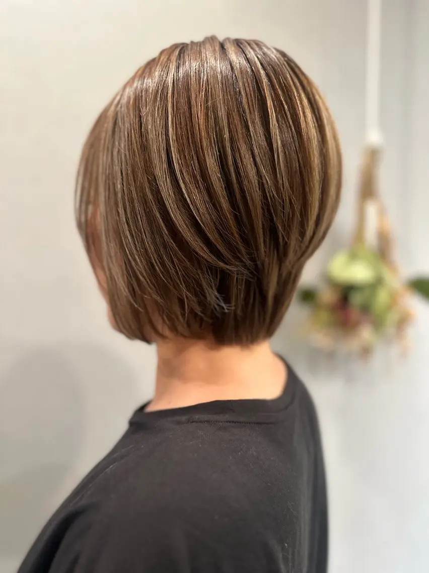 ショート カラー カット ヘアカラー トリートメント K Harukaのヘアスタイル