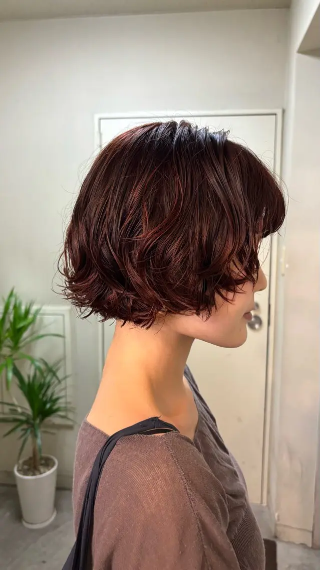 ショート カラー パーマ カット パーマ トリートメント ︎︎ yoshikiのヘアスタイル