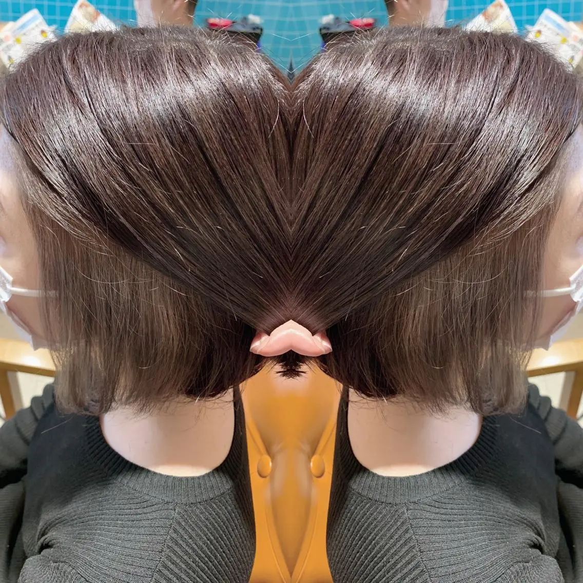 ショート カラー グレージュ 韓国🇰🇷 ✂︎hair 内田愛のヘアスタイル