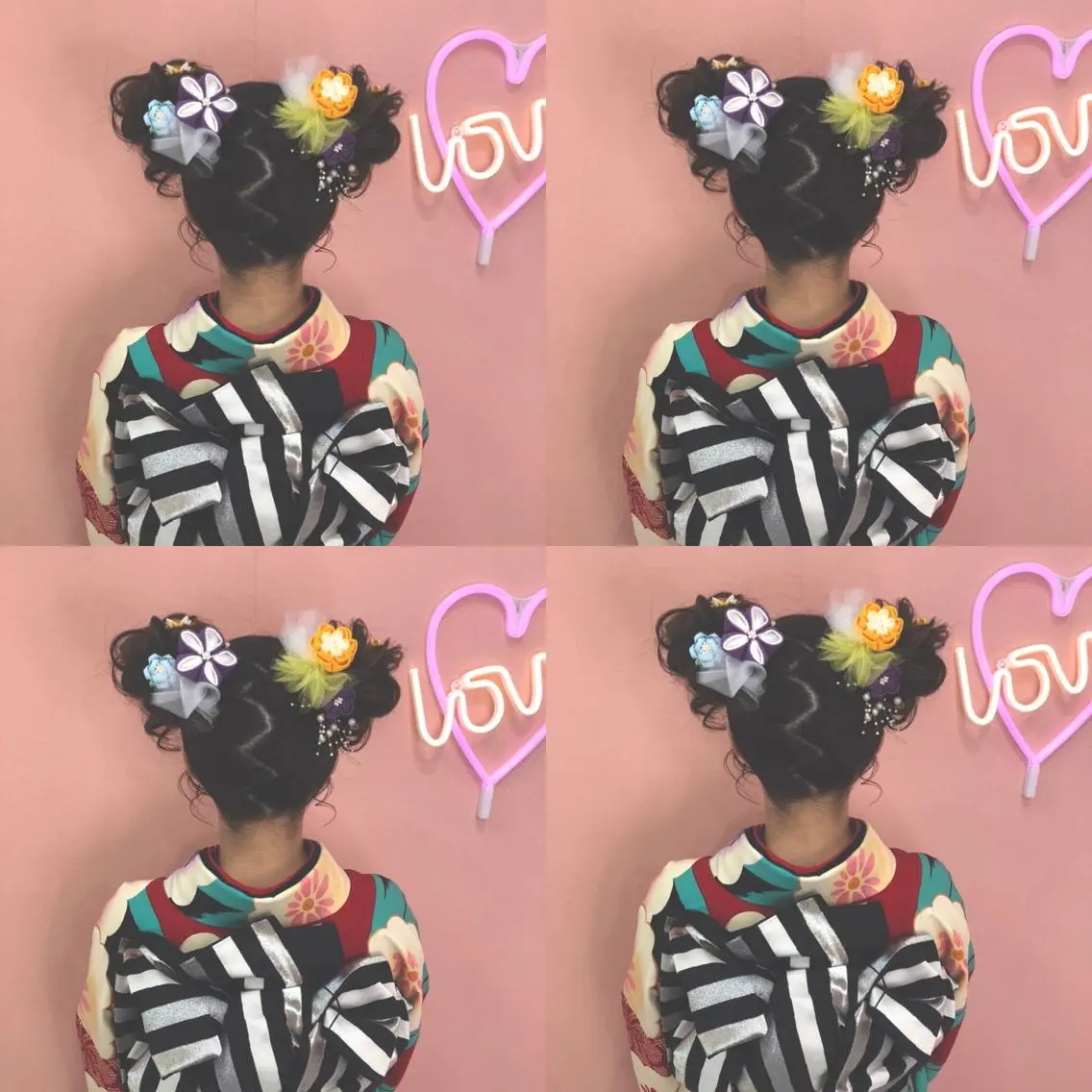 セミロング ヘアアレンジ お団子ヘア 🌷MAYU 🌷のヘアスタイル