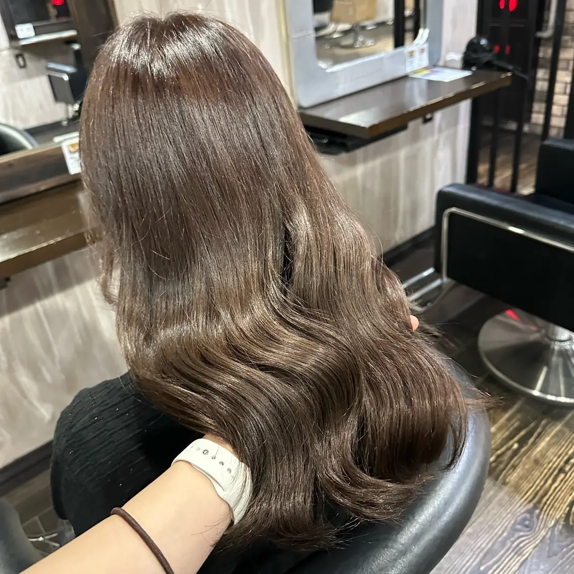 ロング カラー ベージュカラー レイヤー🌟 縮毛矯正🩷はるなのヘアスタイル