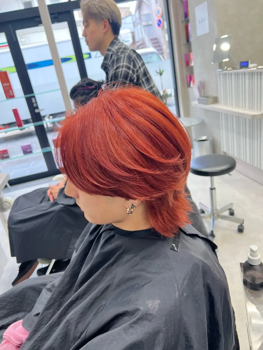 カラー メンズ メンズブリーチ ブリーチ SENA 再現性 パーマと縮毛矯正のヘアスタイル
