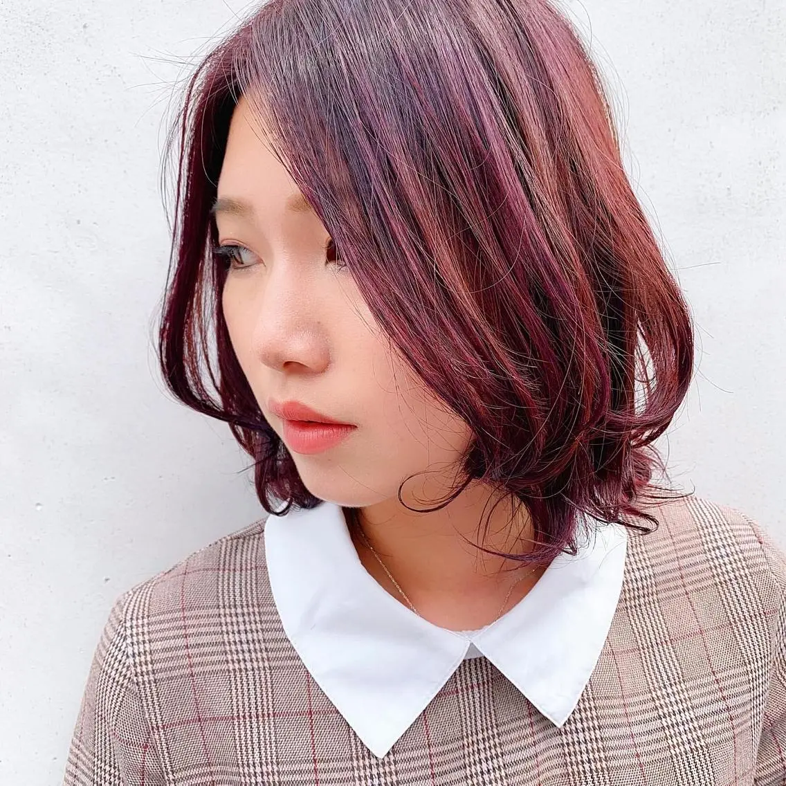 ミディアム カラー 中川 竜誠のヘアスタイル