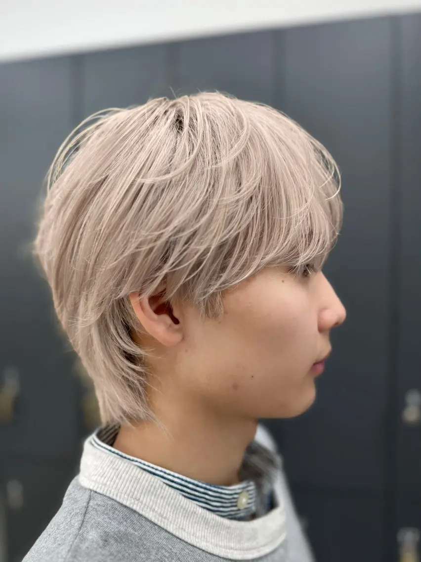 メンズ メンズ韓国風 マッシュウルフ マッシュ メンズウルフカット ウルフカット 名古屋/ショート /縮毛矯正のヘアスタイル