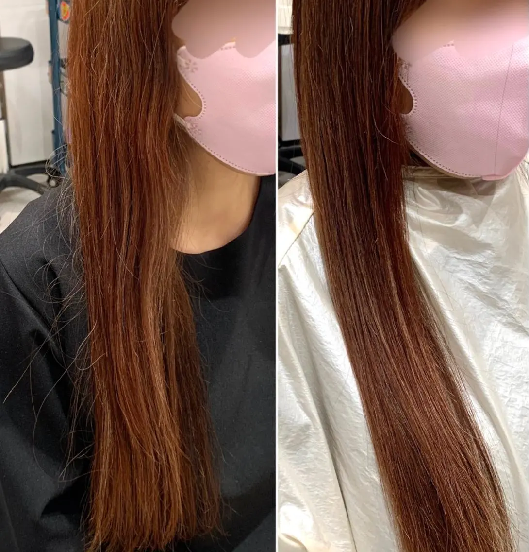 ロング 縮毛矯正 トリートメント 内田 志乃のヘアスタイル