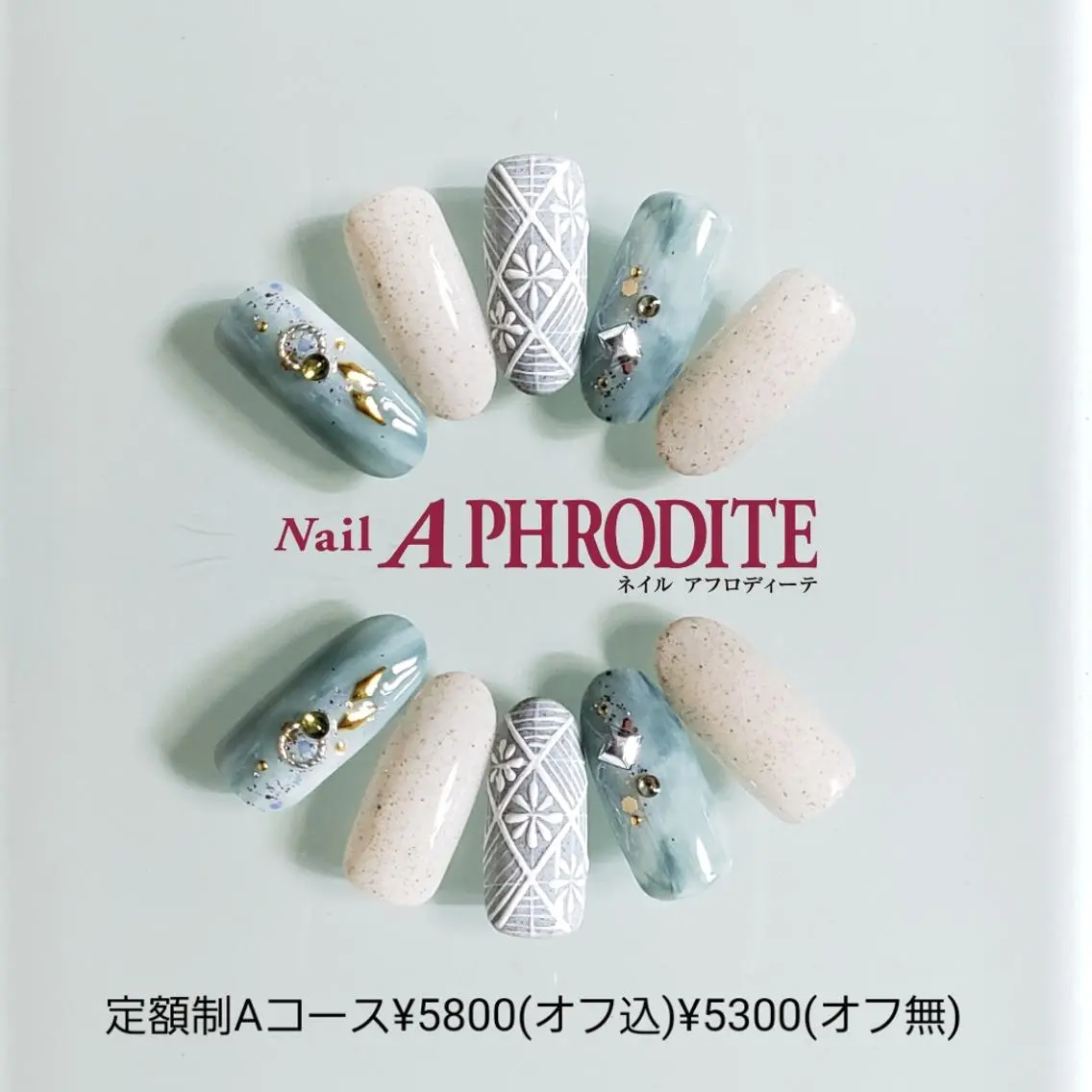 ネイル 持ち込み ニュアンスネイル ハンドネイル Nail Aphroditeのネイルデザイン