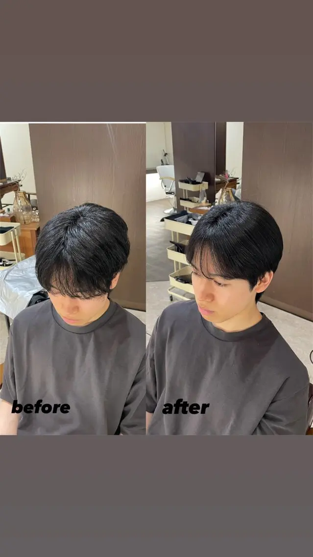 メンズ 縮毛矯正 結衣 髪質改善モデル募集中のヘアスタイル