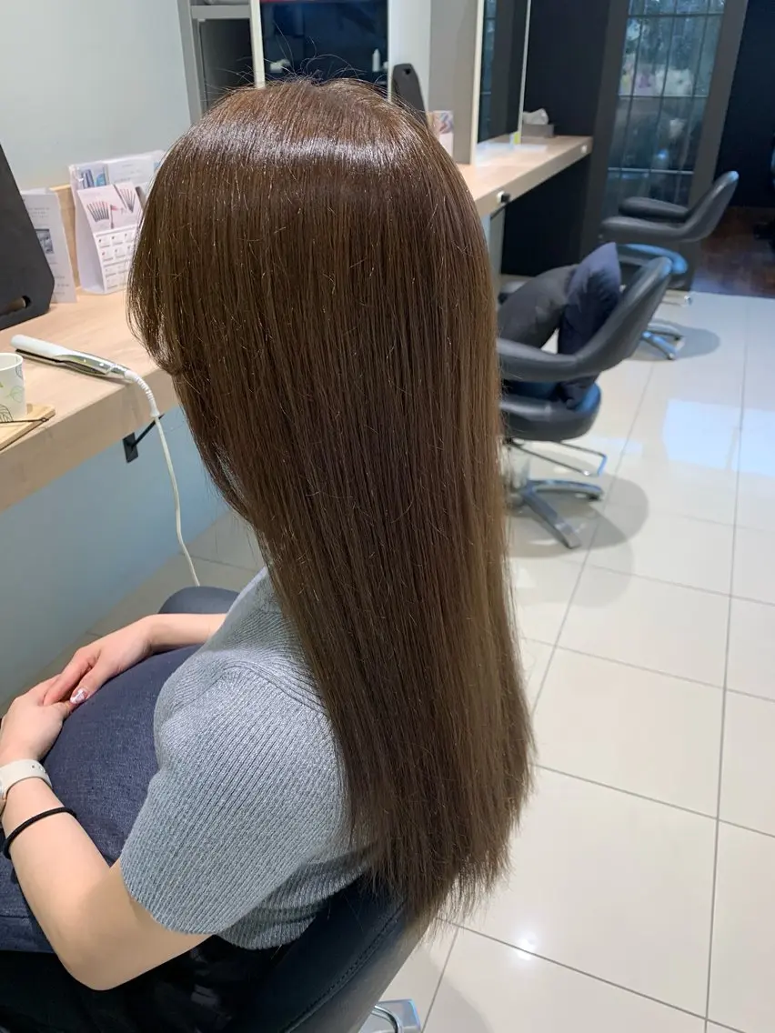 ロング カラー アッシュ ヘアカラー 河村 拓海のヘアスタイル
