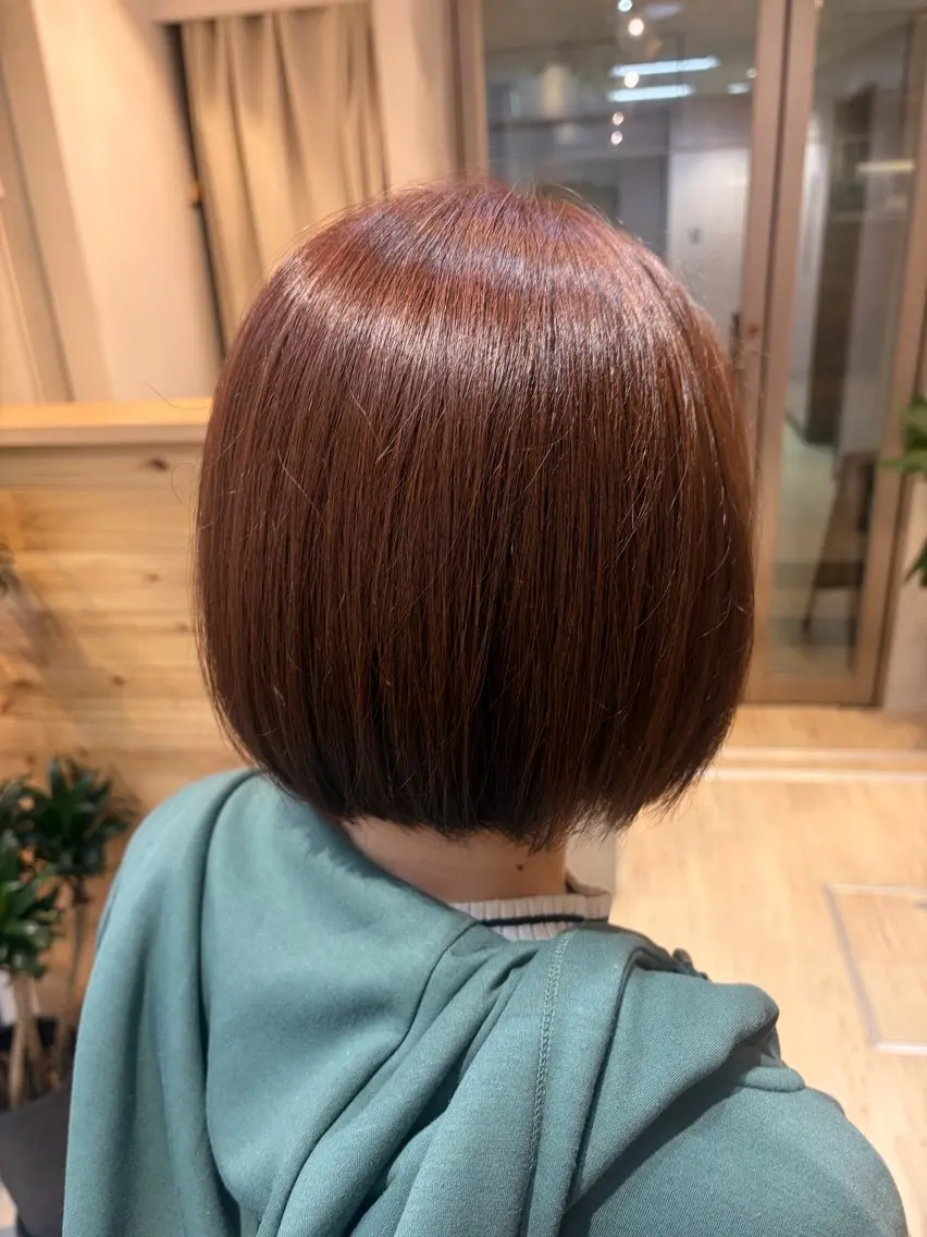 ショート カラー ブラウンカラー 透明感カラー レイヤーカット カット ヘアカラー トリートメント cana 札幌レイヤースタイルのヘアスタイル