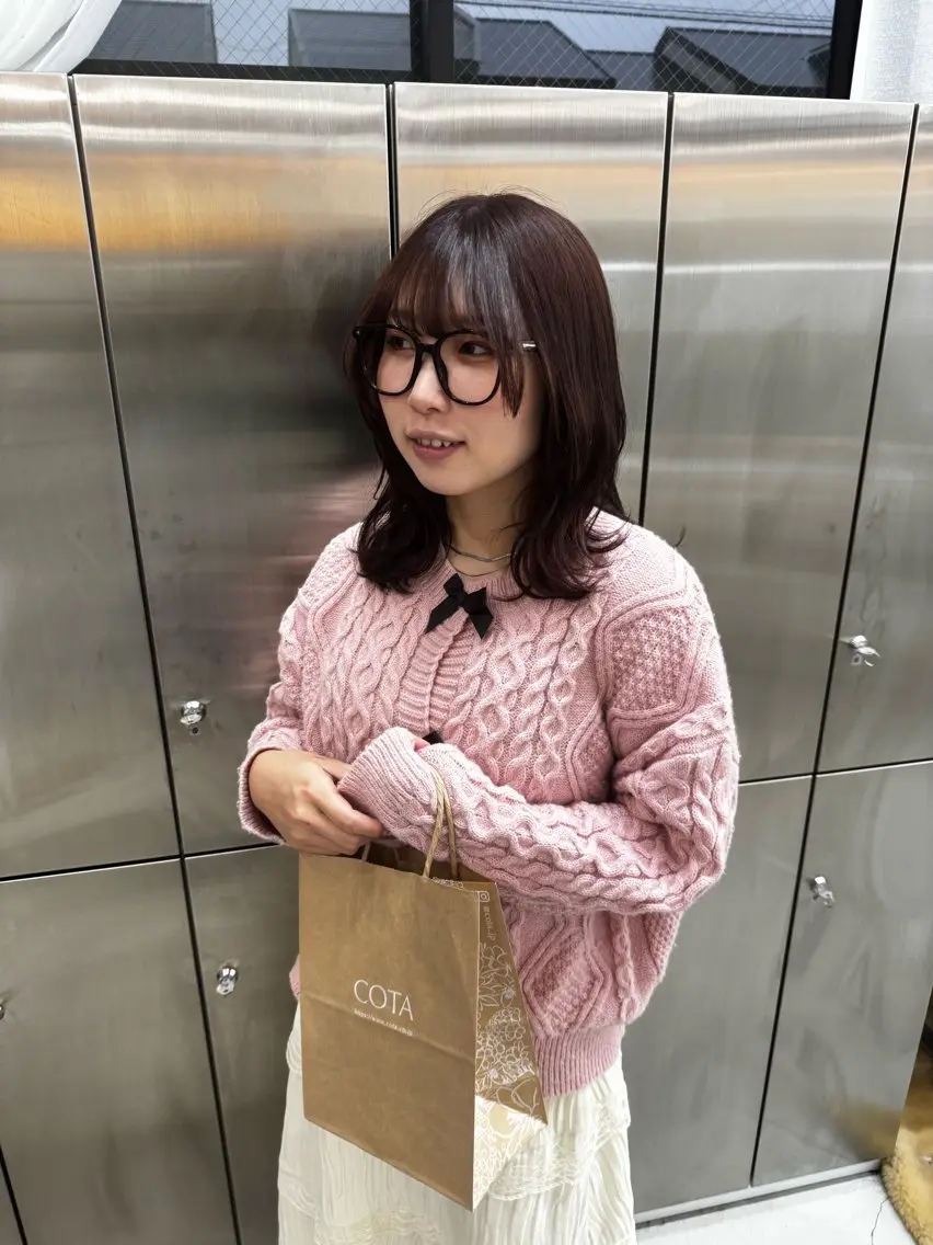 ミディアム カット ヘアカラー トリートメント yuimarl切田 はじめ✨のヘアスタイル