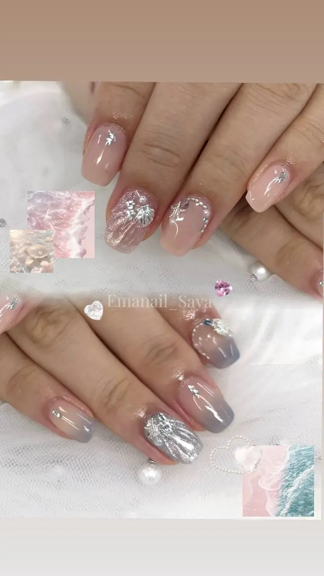 ネイル 夏ネイル emanail sayaのネイルデザイン