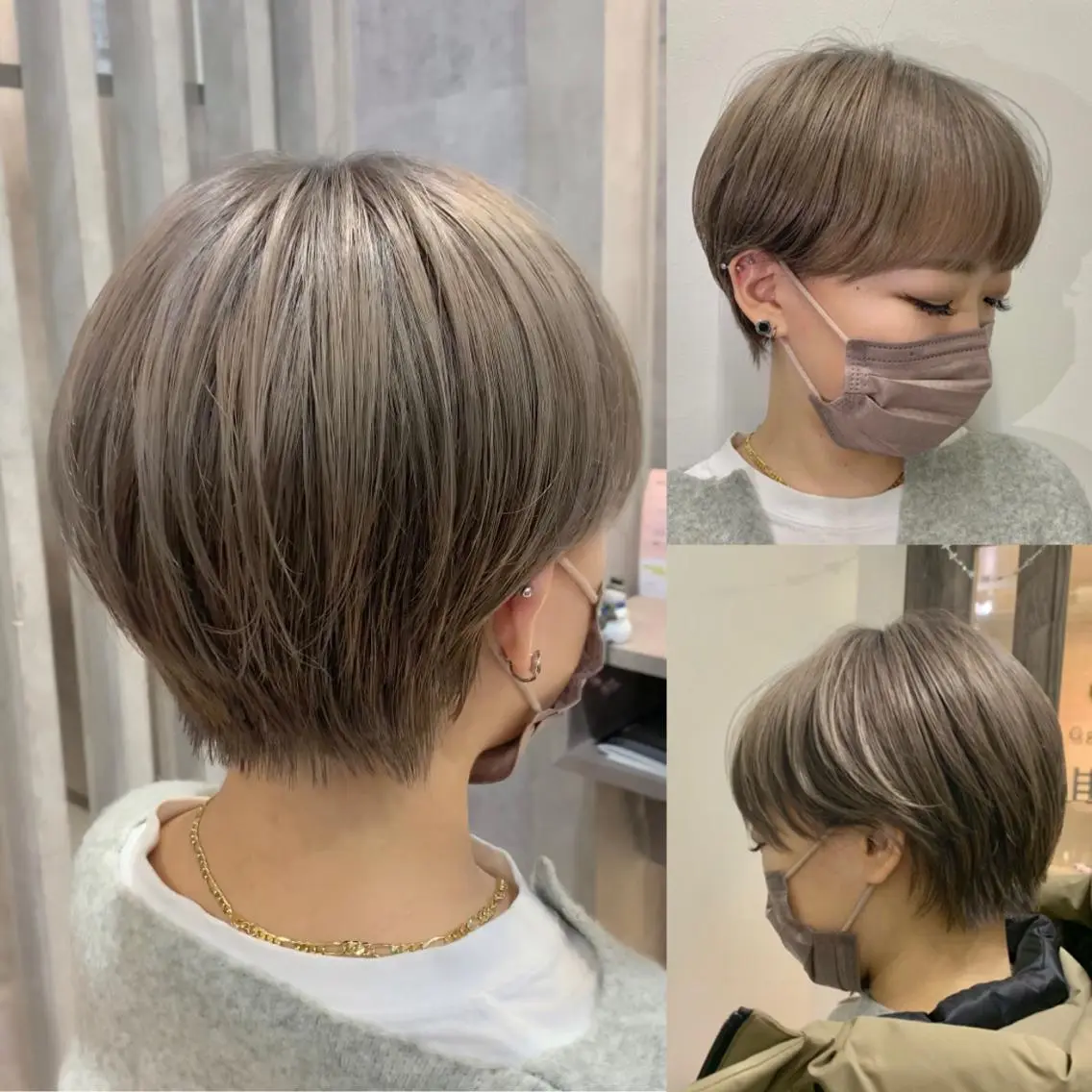 ショート カラー グレージュ ショートヘア B E C H I C O〔べち子〕のその他イメージ
