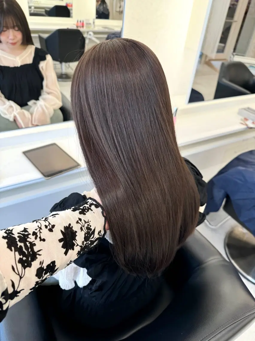 ロング カラー NANO/ ブリーチ×レイヤーのヘアスタイル