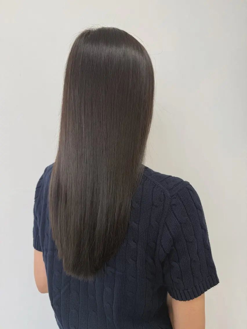 ロング カラー ヘアカラー トリートメント 山下 千明のヘアスタイル