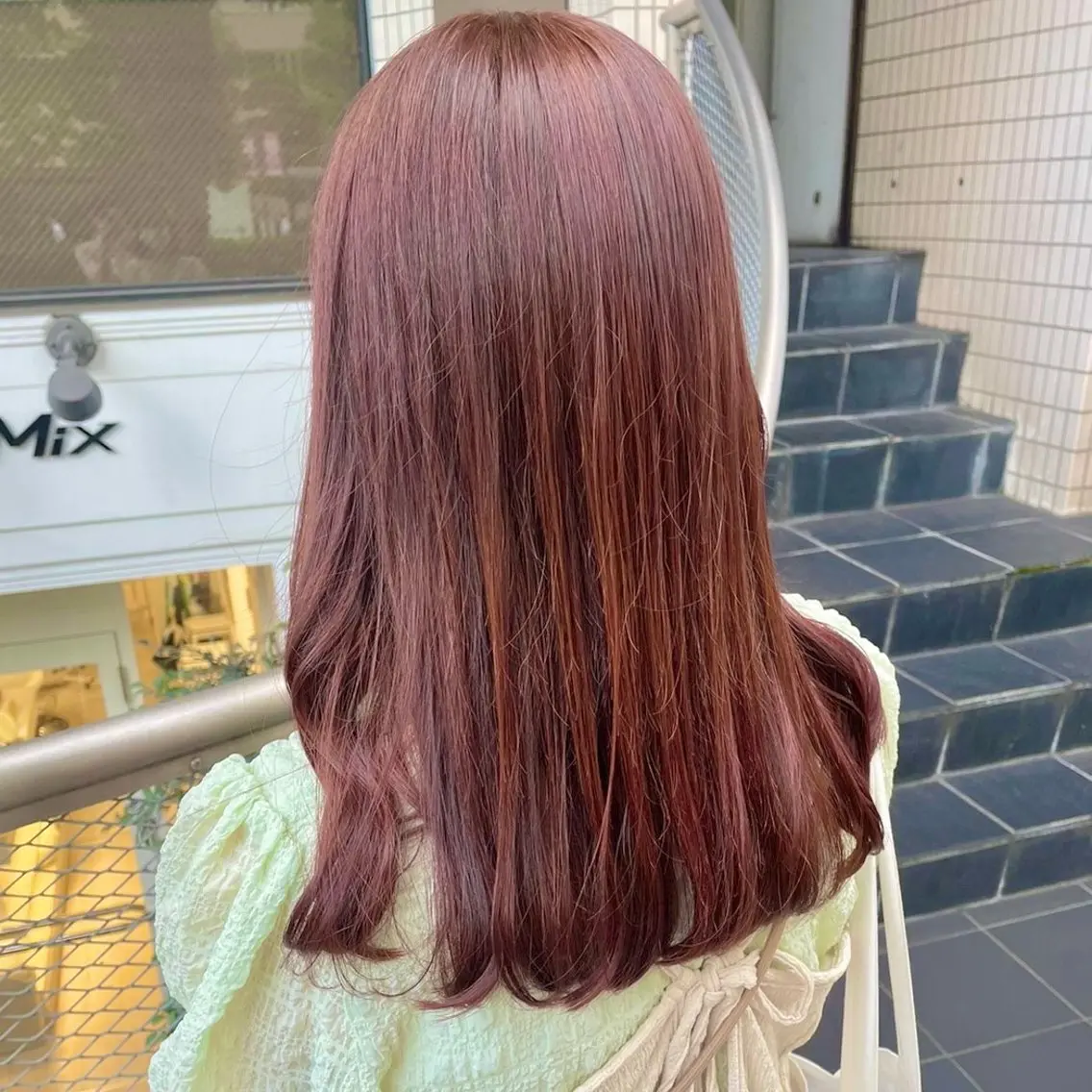 セミロング カラー ヘアカラー ParveMix￤ 大賀さつき🍨🤍のヘアスタイル