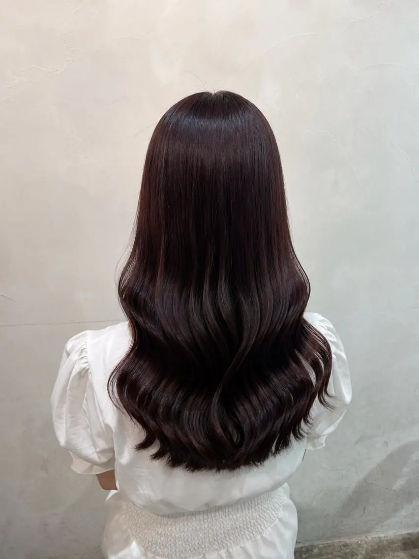 ロング カラー 透明感カラー ディープラベンダー ラベンダーカラー カット ヘアカラー トリートメント 渋谷/トレンドヘア 🦋🤍ふうかのヘアスタイル