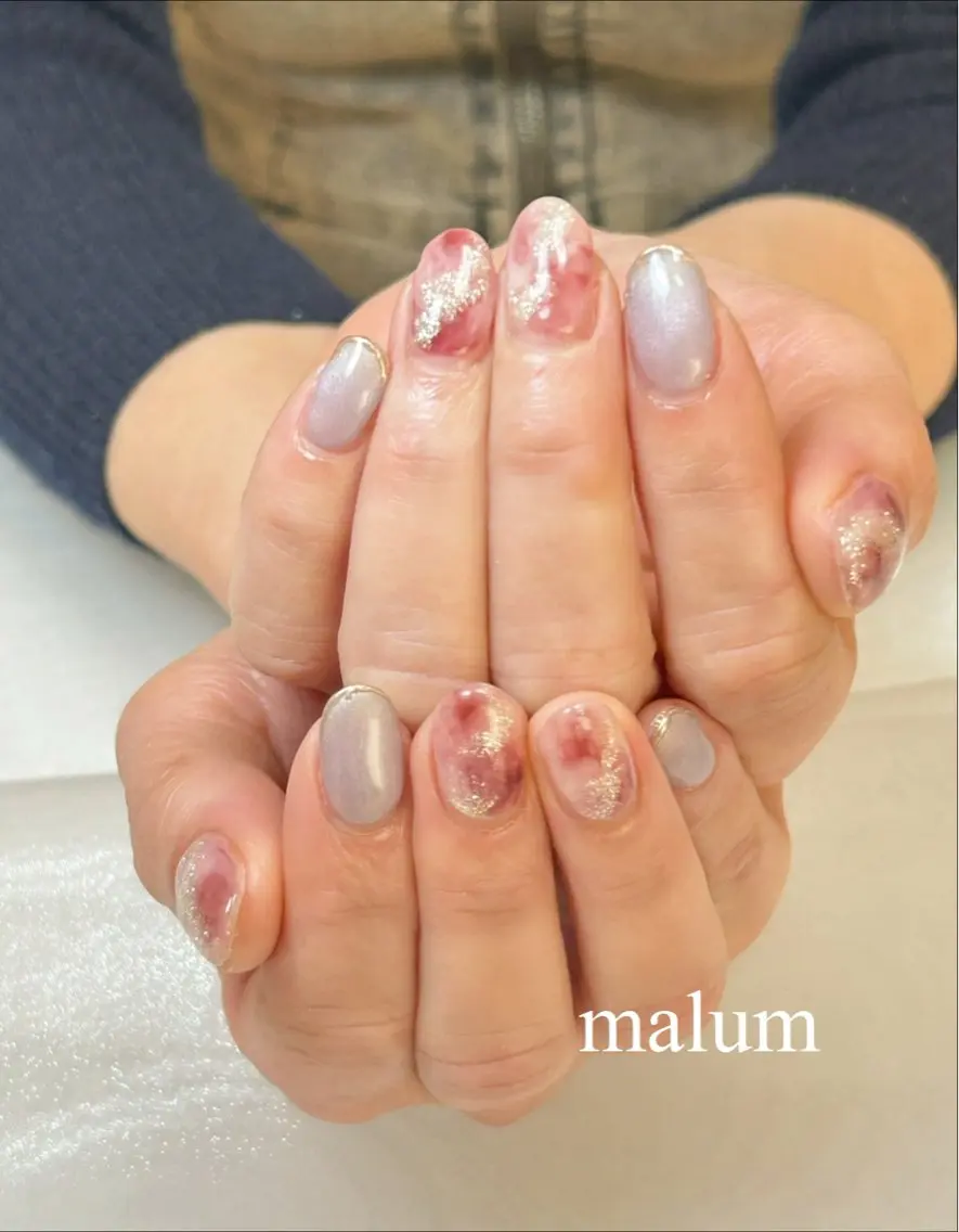 ネイル ハンドネイル malum nailのネイルデザイン