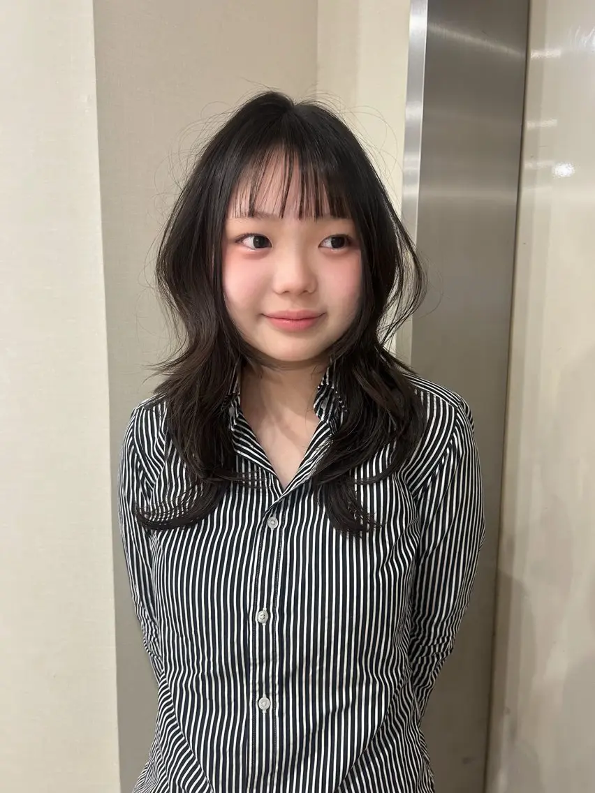 【ミニモ学割】ハッシュレイヤーカット【韓国風のしっかりレイヤースタイルにしたい方🎵】の写真
