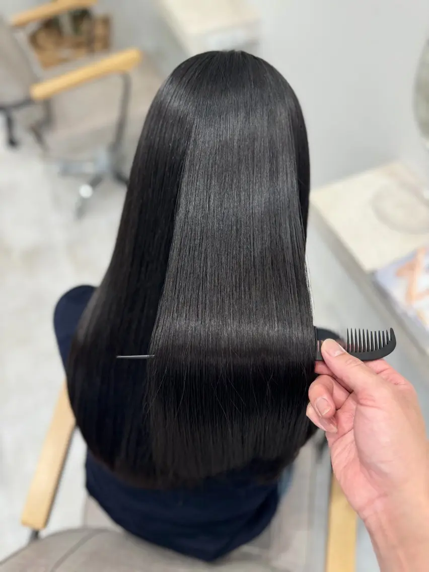 ロング 縮毛矯正 縮毛矯正 トリートメント 城崎如哉／メンズ /縮毛矯正のヘアスタイル