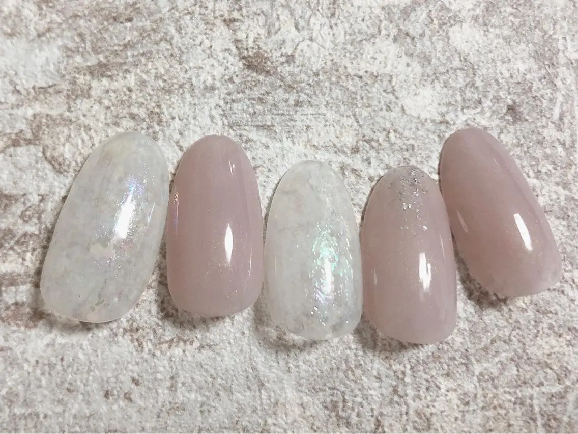 ネイル シンプルネイル 春ネイル kiki nail &brow二子玉川のネイルデザイン