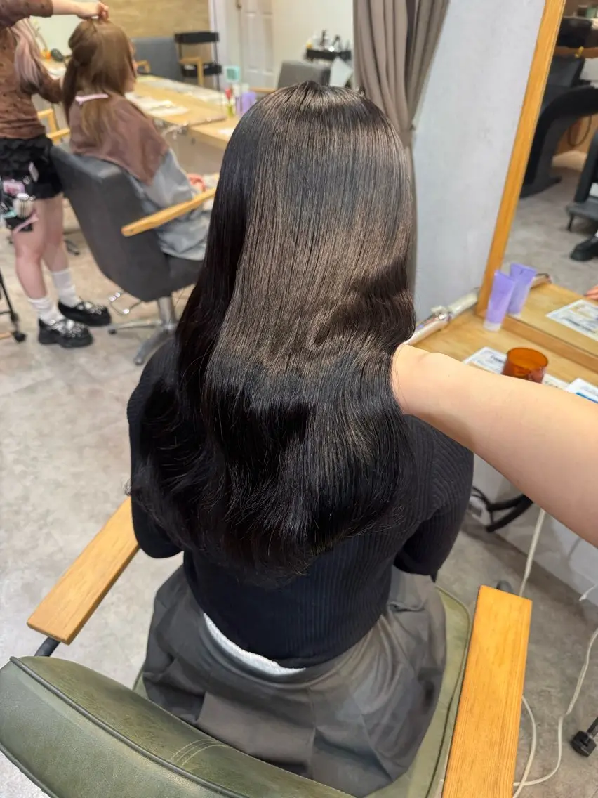ロング カラー ケアカラー 髪質改善 カット ヘアカラー トリートメント 髪質改善縮毛矯正/ エクステ/ひふみ🌛のヘアスタイル