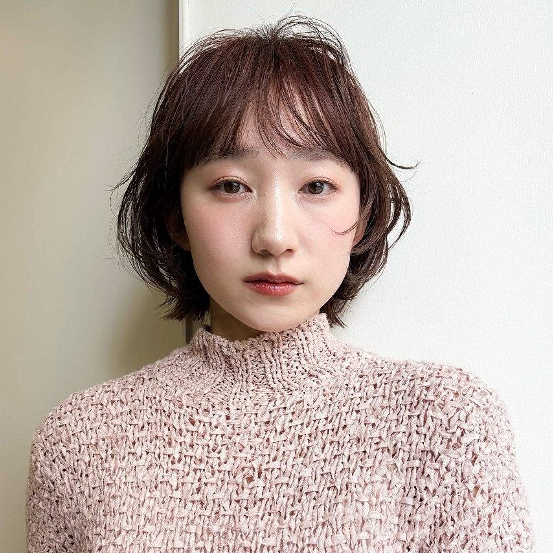 ミディアム カラー カット ヘアカラー マーシイ MARCiEのヘアスタイル