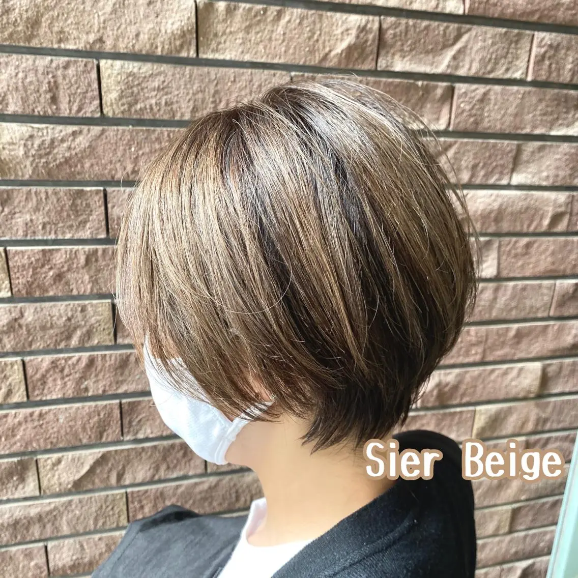 ショート カラー ベージュカラー ブリーチ イルミナカラー ブリーチなしカラー 横山 直輝のヘアスタイル