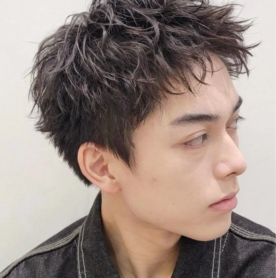 ショート パーマ メンズ カット パーマ fifth 肥田泰輝のヘアスタイル