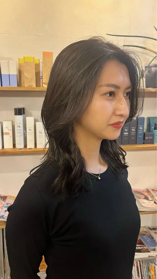 ミディアム カラー reika 🩰のヘアスタイル