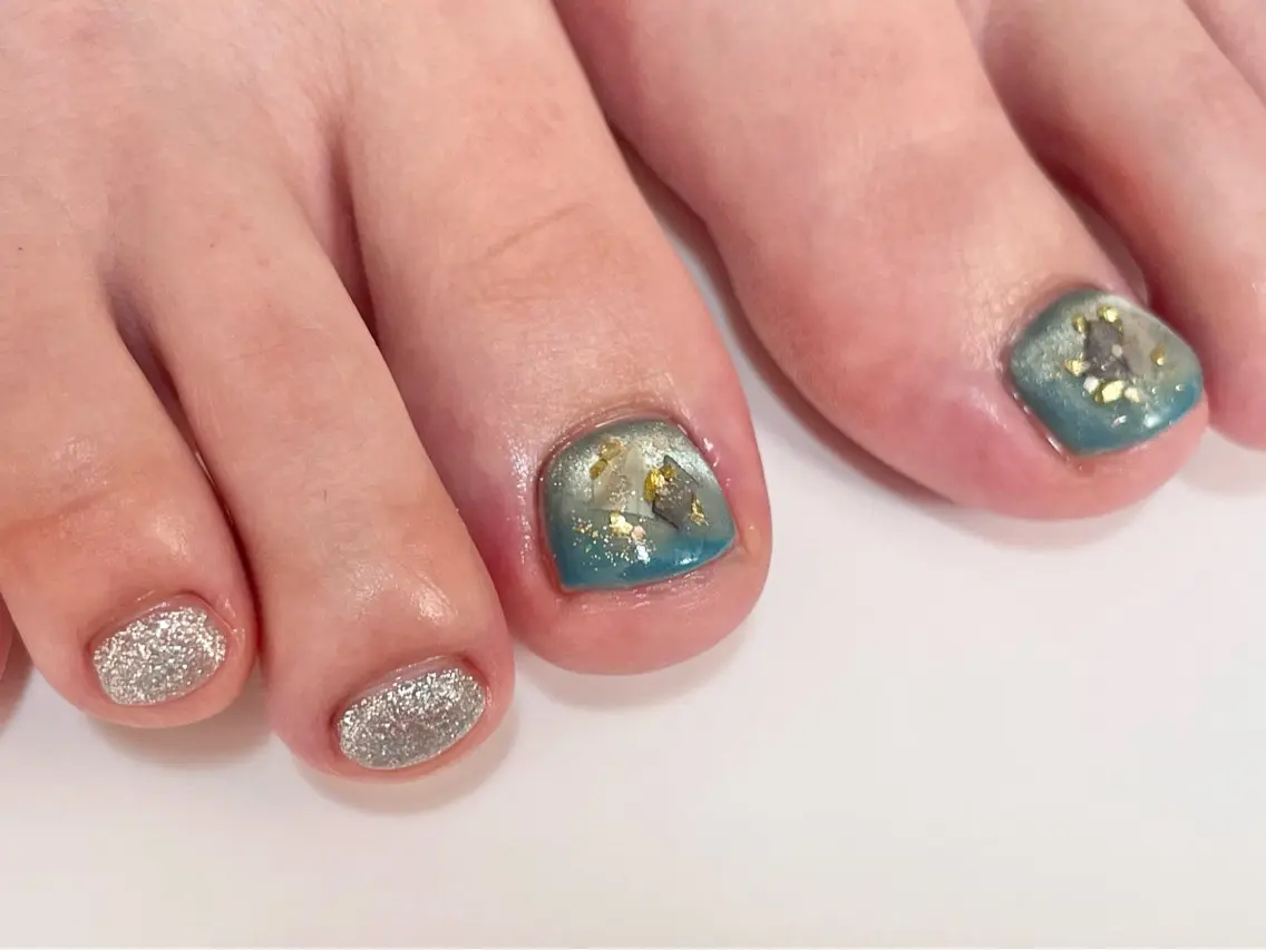 ★本日店限定★初回限定【フットネイル👣】デザイン込み★持ち込みOK 9,000→6,000［フィルインorオフ代込み］の写真