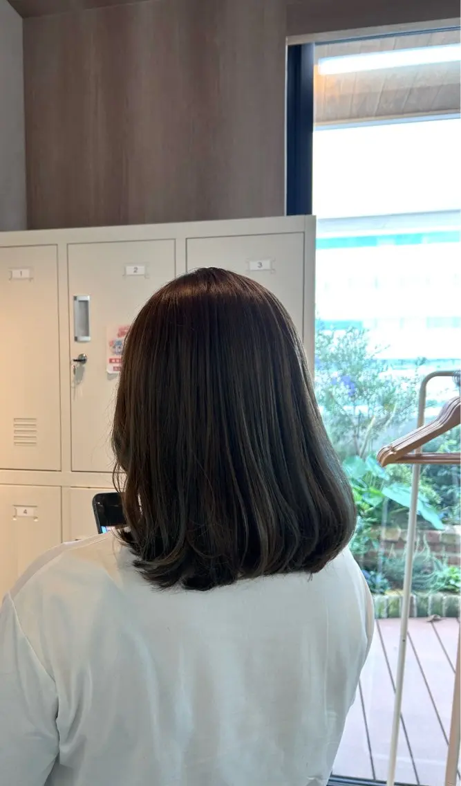 ミディアム カラー カット ヘアカラー トリートメント ヘッドスパ RINO LAMINのヘアスタイル