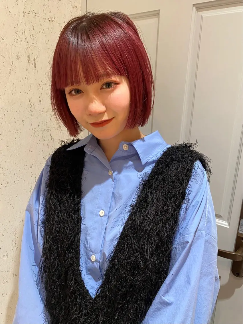 ショート カラー ボブ カット ヘアカラー トリートメント mai / linoah˚✧のヘアスタイル