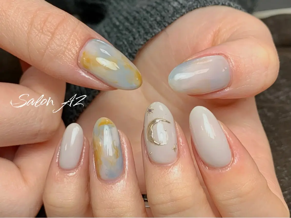 ネイル アートネイル フットネイル フレンチネイル マグネットネイル 持ち込み ハンドネイル salon AZのネイルデザイン